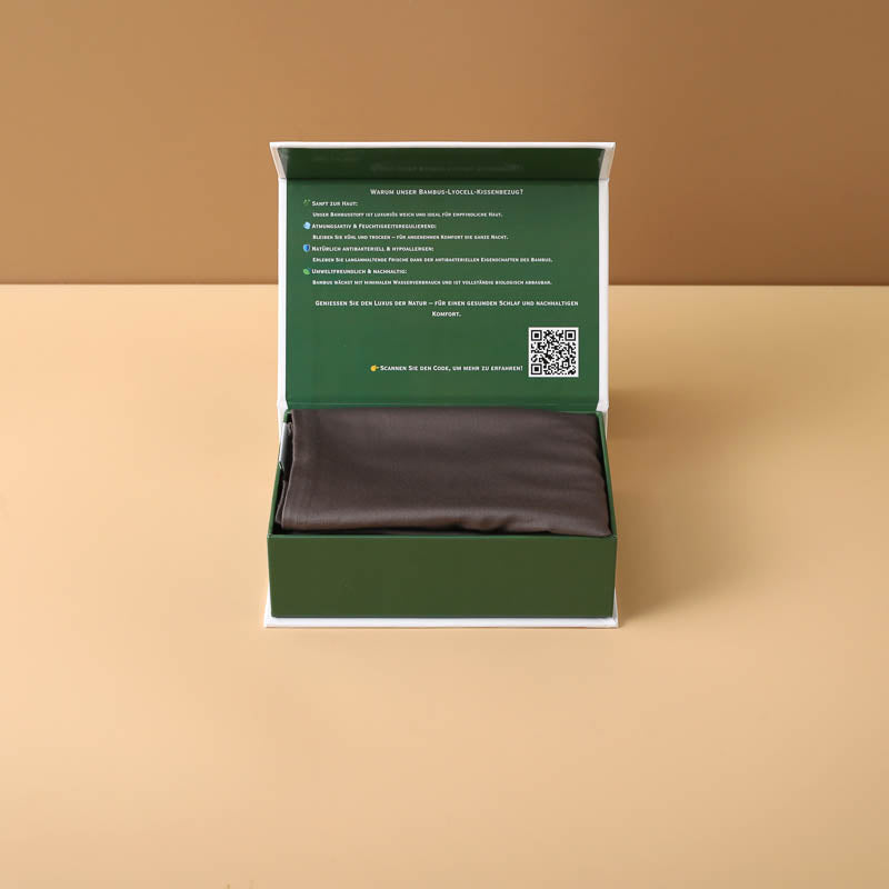 Anthrazit / Lyocell / 80x80 cm / Kissenbezug – weich, antibakteriell & hautfreundlich