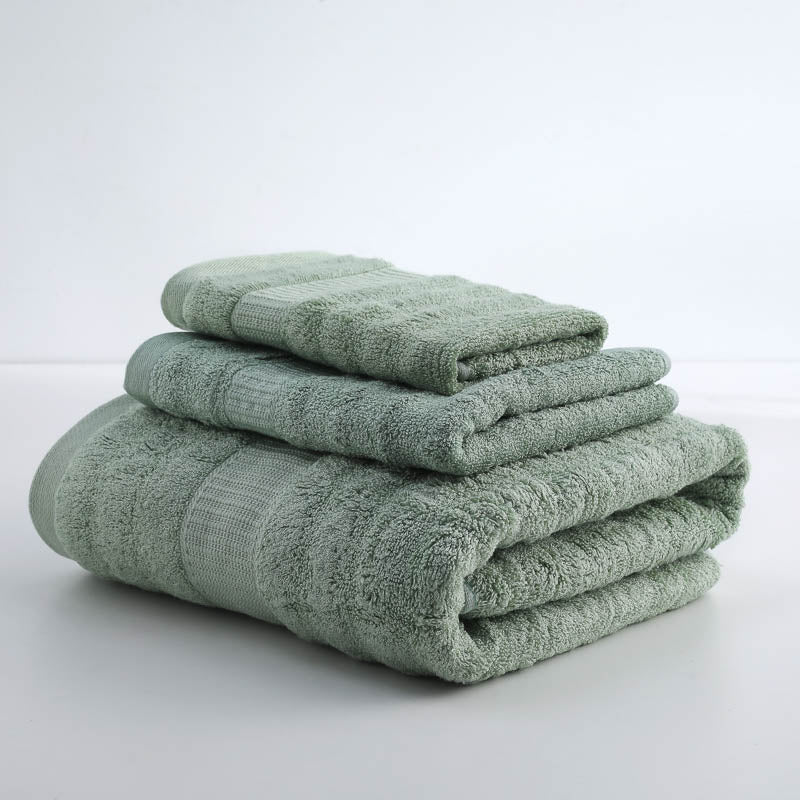 Blassgrün / Kinderhandtuch aus Bambus Lyocell / Vegan, weich & umweltfreundlich