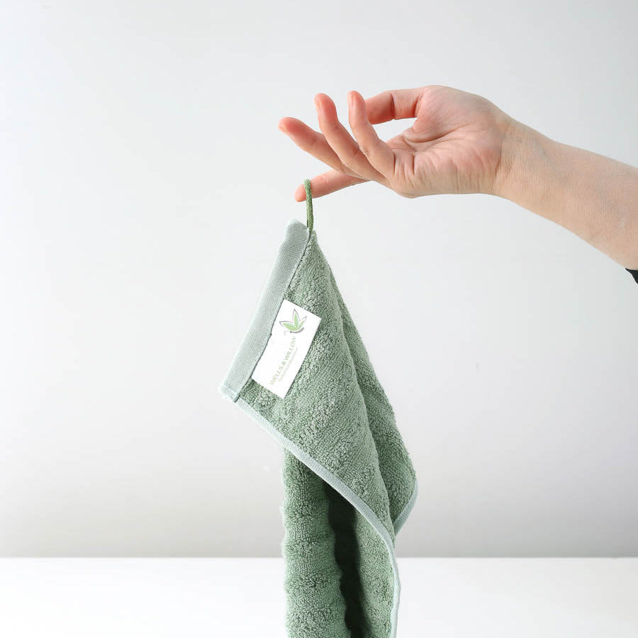 Blassgrün / Bambus Handtuch für den Alltag / Besser als Baumwolle & nachhaltig produziert