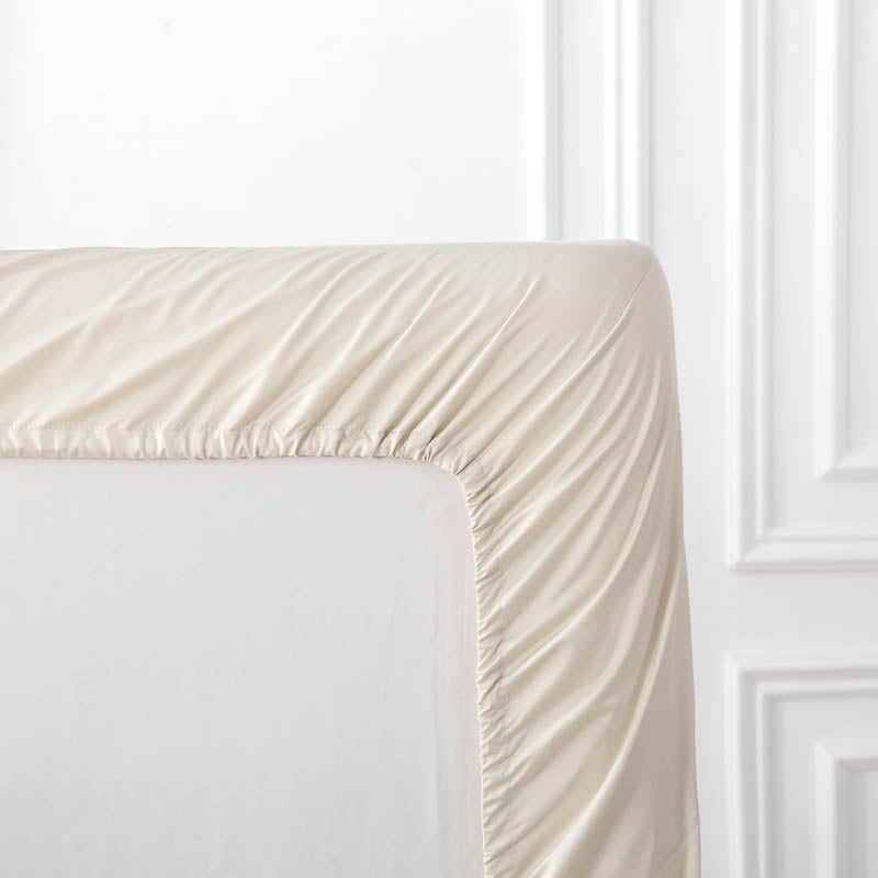 Sandbeige / Lyocell / Spannbettlaken – Bambusfaser, saugfähig & perfekt für Allergiker