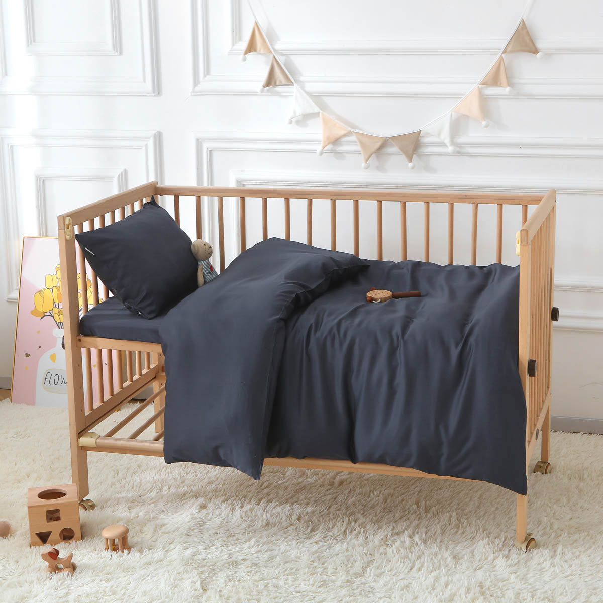 Schieferblau / Bettwäsche aus Bambus-Lyocell / OEKO-TEX zertifiziert / Natürlich & Sanft