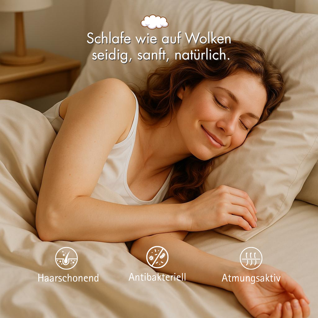 Lyocell Bettwäsche / Bambus / Weiß / Hypoallergen & atmungsaktiv / Wells & Willow