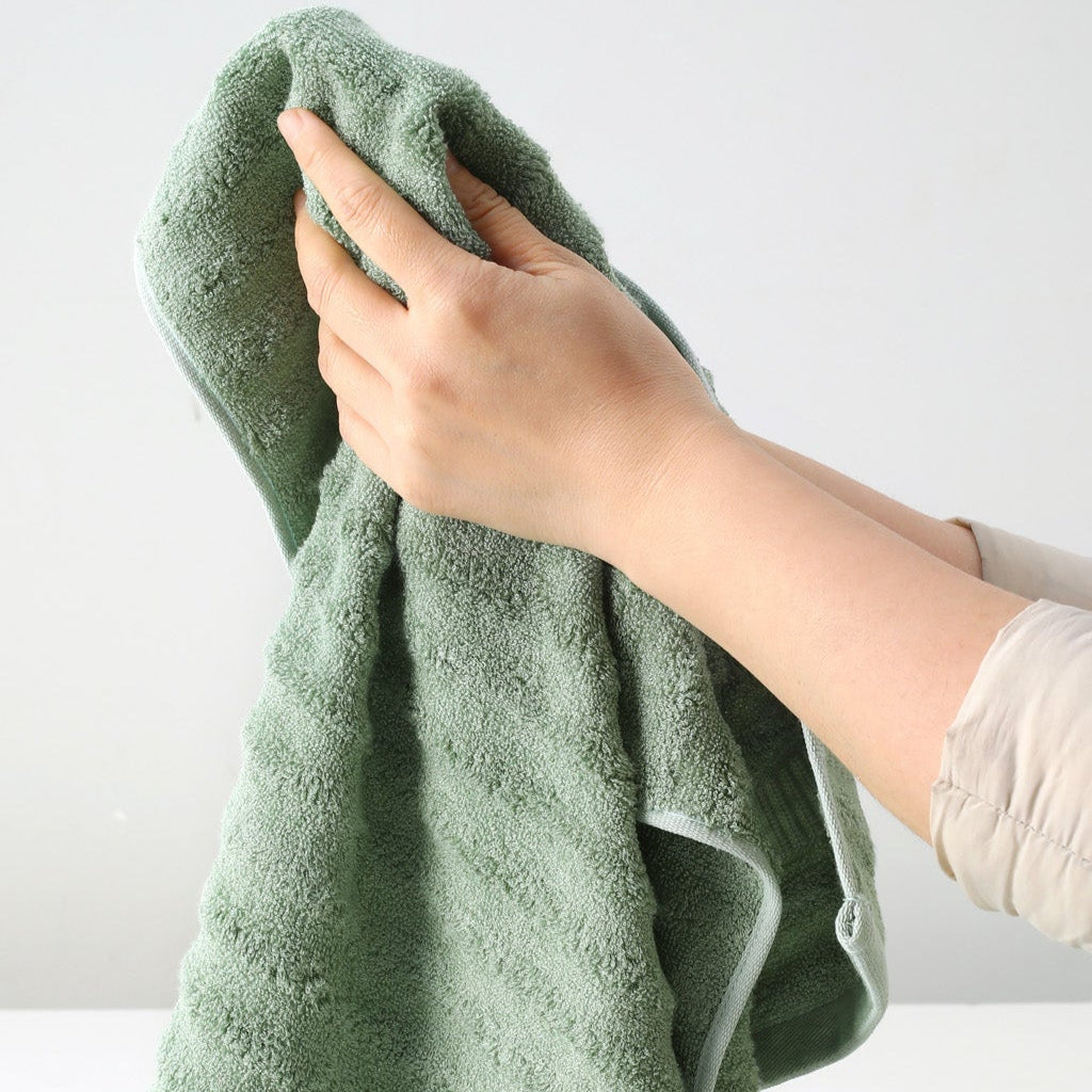 Blassgrün Lyocell Handtücher