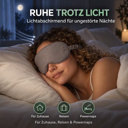 Bambus Lyocell Schlafmaske in Weiß