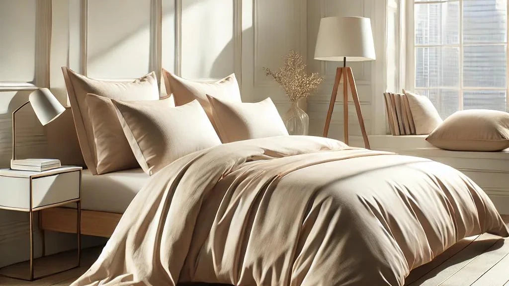 Bettwäsche Zara Home Stil / Bambus Lyocell / Perlgrau / Luxuriös & elegant