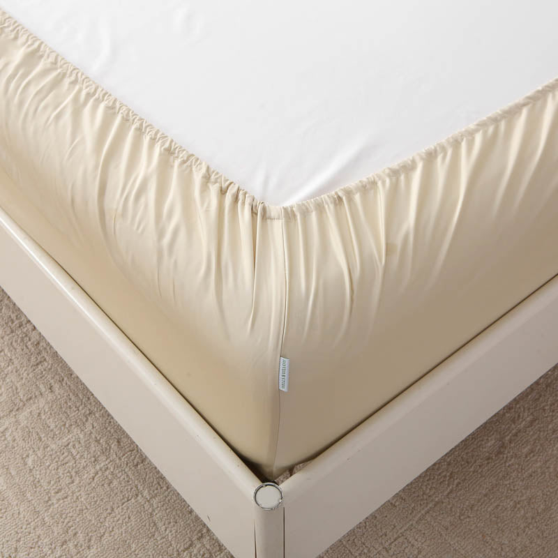 Sandbeige / Bambus-Lyocell / 140x200 cm / Spannbettlaken – OEKO-TEX zertifiziert
